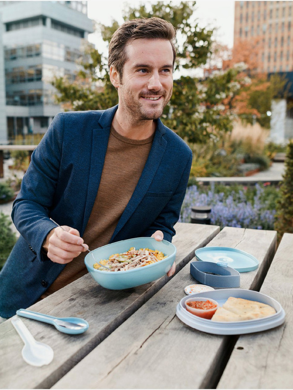 Mepal Starorůžový jídelní box Mepal Ellipse Duo Vivid