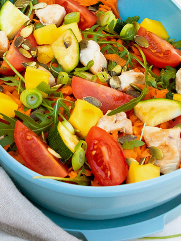 Mepal Starorůžový jídelní box Mepal Ellipse Duo Vivid