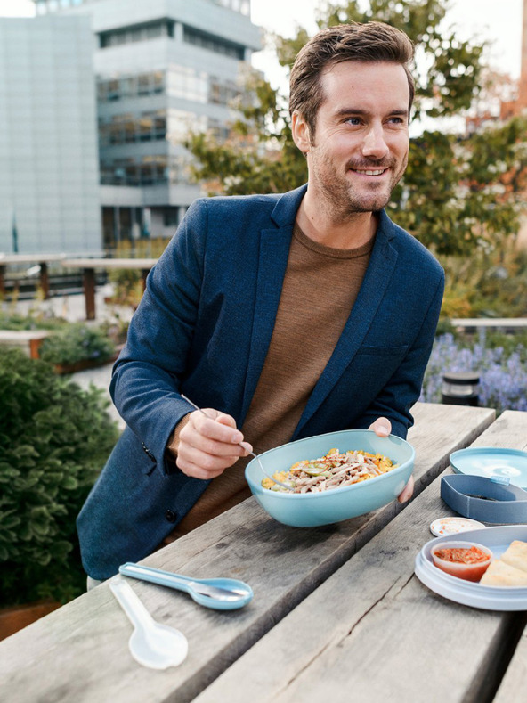 Mepal Světle modrý jídelní box  Mepal Ellipse ( 1425 ml)