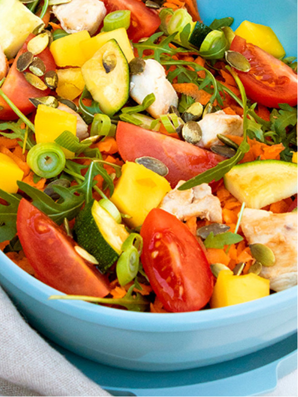 Mepal Světle modrý jídelní box  Mepal Ellipse ( 1425 ml)