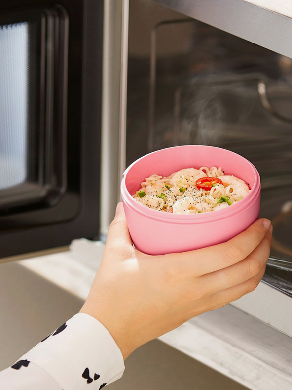 Mepal Černý svačinový box Mepal Ellipse 500 ml