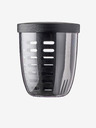 Mepal Černý svačinový box se sítkem Mepal Ellipse 600 ml