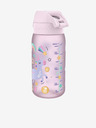 ION8 Růžová holčičí vzorovaná lahev Ion8 Leak Proof  Unicorn 350 ml