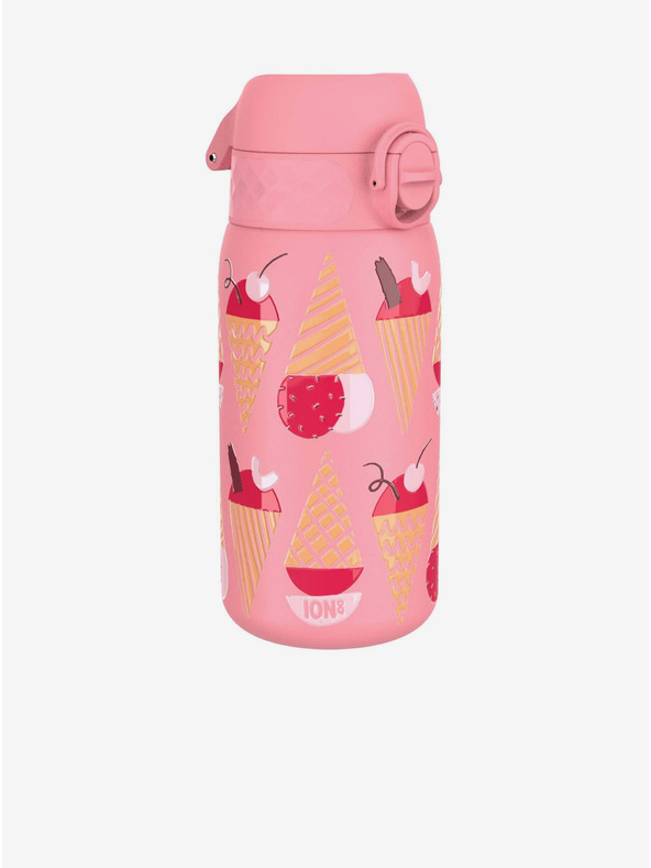 ION8 Růžová vzorovaná nerezová lahev Ion8 Leak Proof Ice Creams (400 ml)