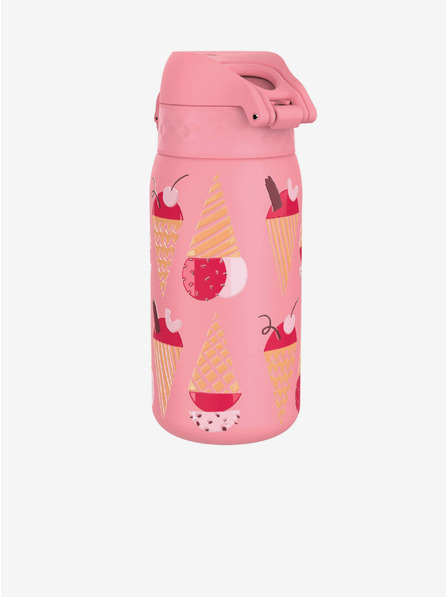 ION8 Růžová vzorovaná nerezová lahev Ion8 Leak Proof Ice Creams (400 ml)