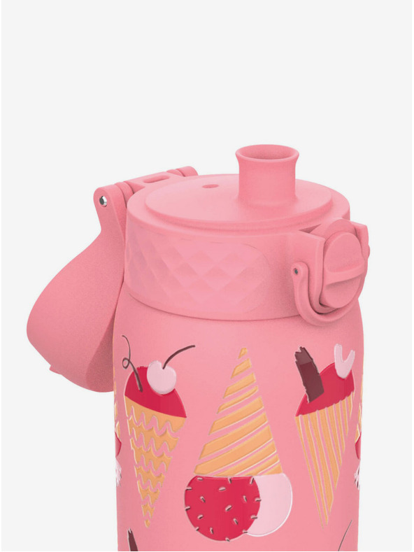 ION8 Růžová vzorovaná nerezová lahev Ion8 Leak Proof Ice Creams (400 ml)