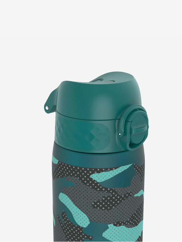 ION8 Tmavě zelená vzorovaná lahev Ion8 Leak Proof 500 ml