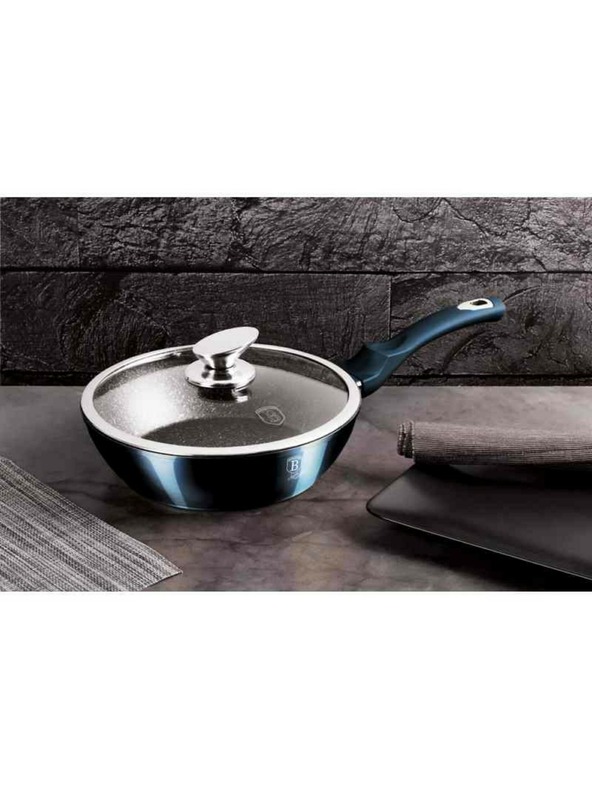 Berlingerhaus Sada nádobí s mramorovým povrchem 10 ks Aquamarine Metallic Line BERLINGERHAUS