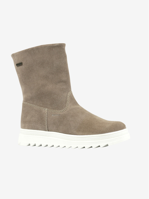 Richter Hnědé holčičí semišové zateplené sněhule Richter