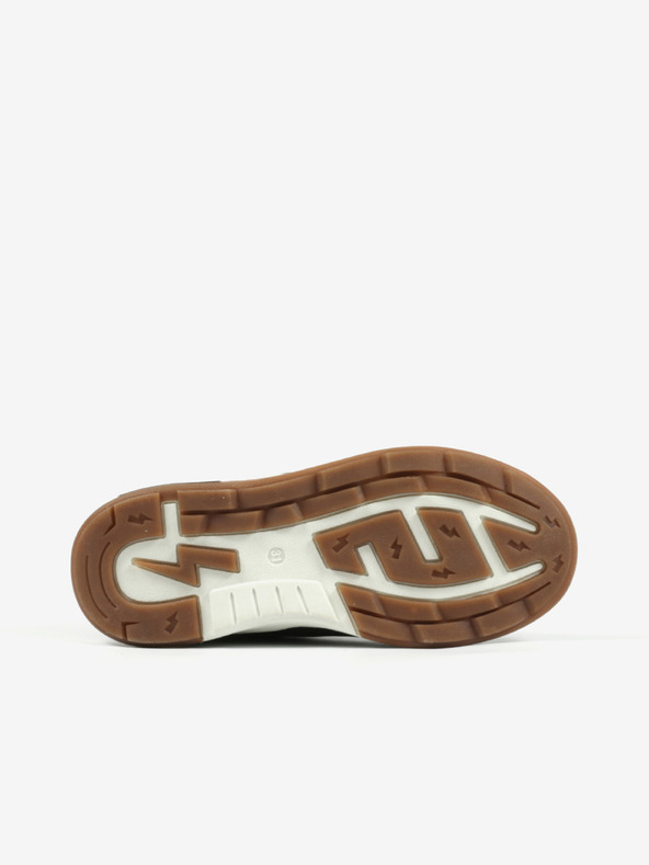 Richter Zelené klučičí kotníkové kožené zimní boty Richter