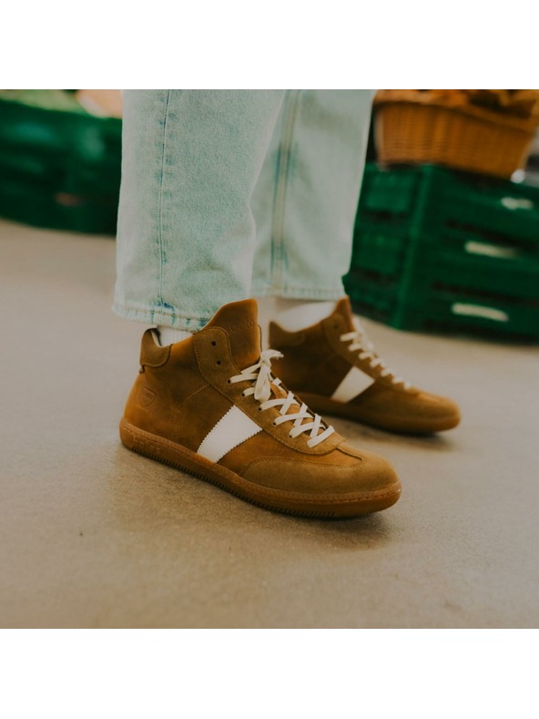 BOTAS *** Pánské kožené tenisky / botasky hnědé BOTAS