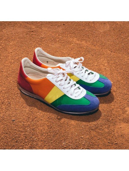 BOTAS *** Pánské kožené tenisky / botasky duhové Botas Classic Rainbow