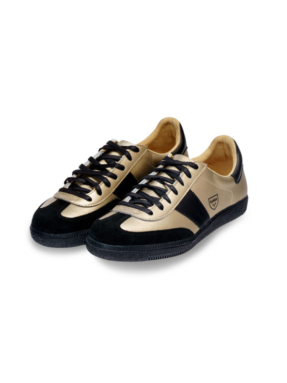 BOTAS *** Pánské kožené tenisky / botasky černo-zlaté Botas Iconic Victory 76