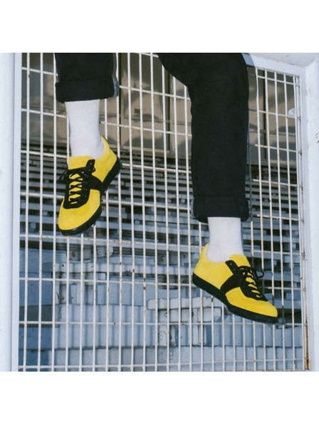 BOTAS *** Pánské kožené tenisky / botasky žluto-černé Botas Iconic