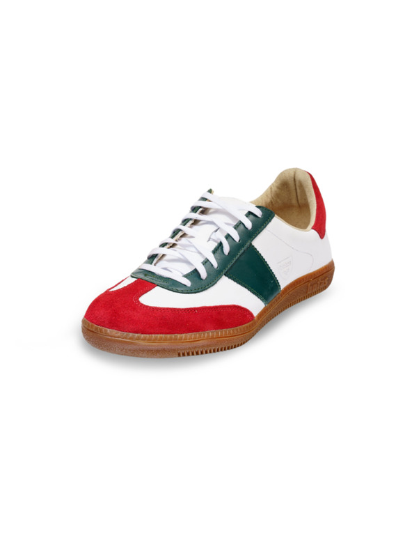 BOTAS *** Pánské kožené tenisky / botasky červeno-zeleno-bílé Botas Iconic Mexiko 68