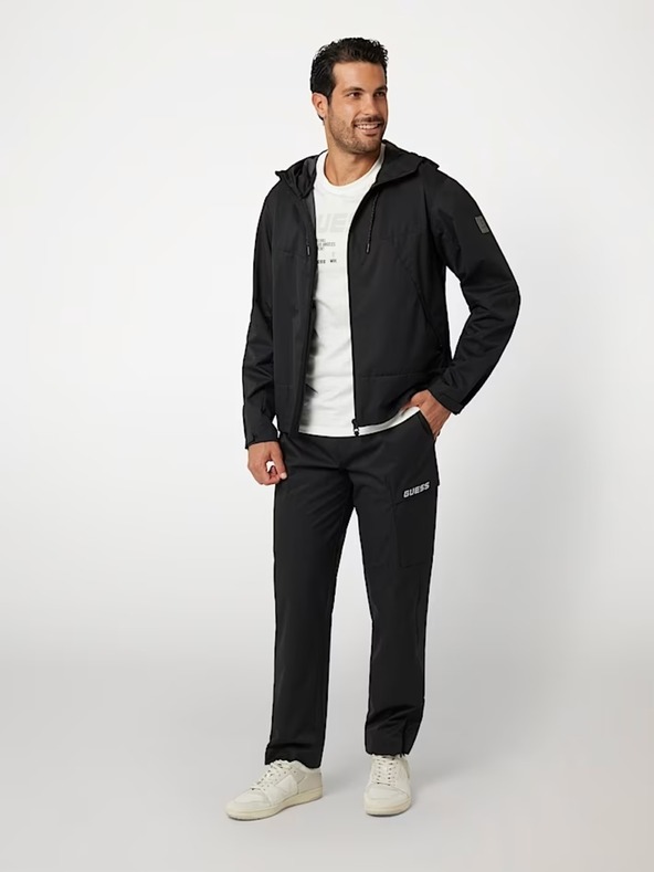 Guess Jeans Pánská černá větrovka Guess
