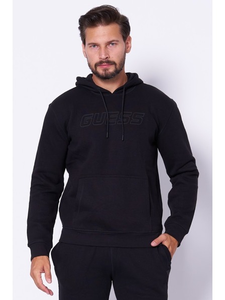 Guess Jeans Pánská černá mikina Aldwin New Hoodie Guess jeans