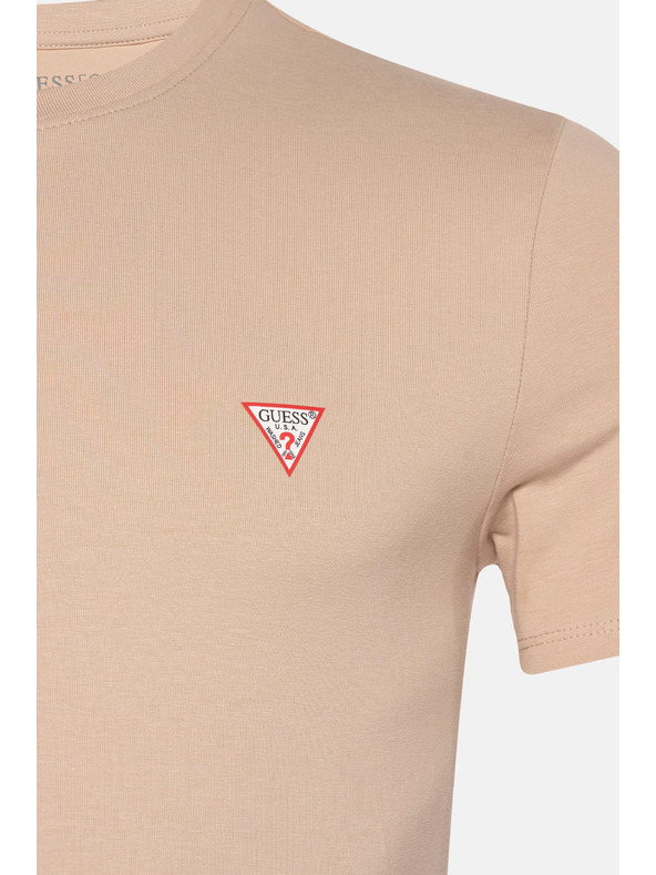 Guess Jeans Pánské ecru slim fit triko G1DR Guess jeans