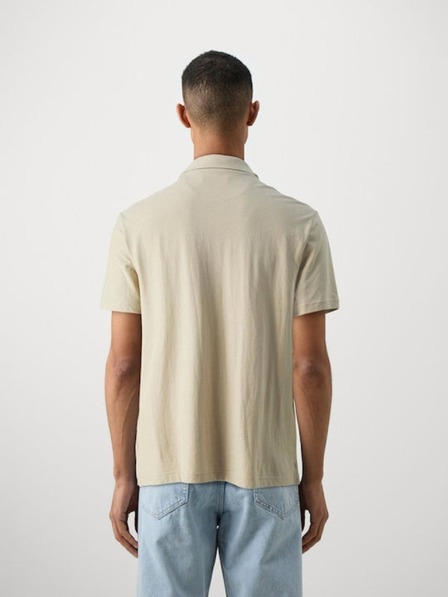 Guess Jeans Pánské béžové polo triko Guess Jeans Beige Blanco