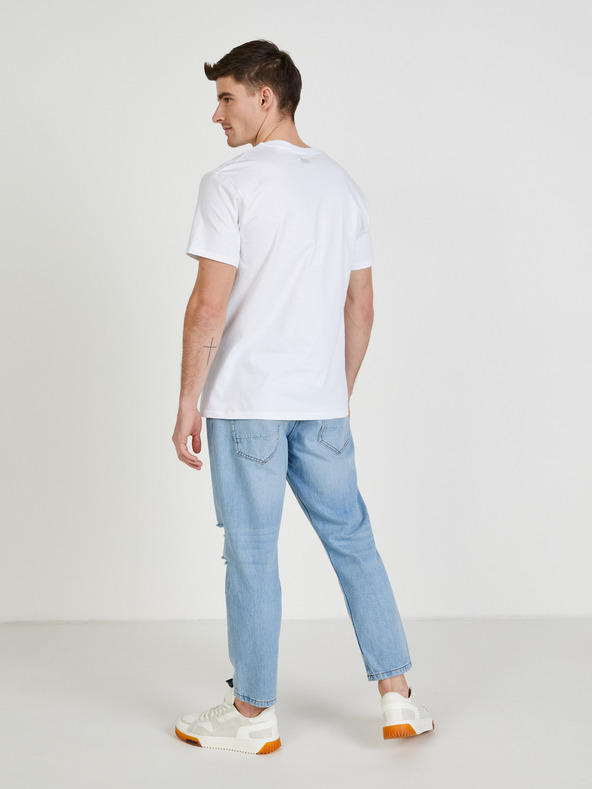 DOBRO Bílé pánské tričko Netřeba slov z kolekce DOBRO. pro Ukrajinu