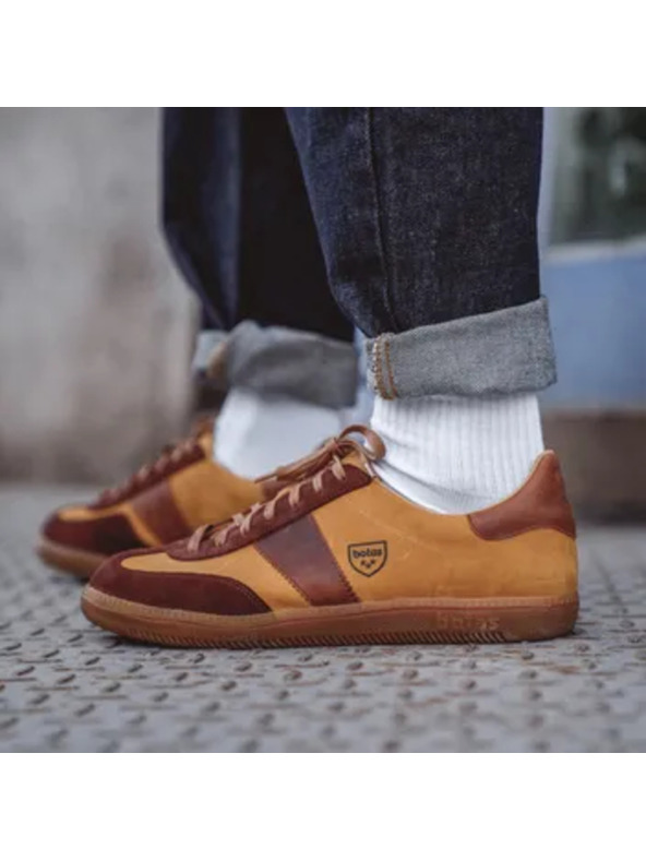 BOTAS *** Dámské kožené tenisky / botasky hnědé Botas Iconic Caramel