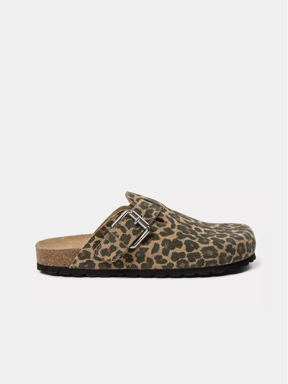 Sofie Schnoor Hnědé dámské vzorované pantofle Sofie Schnoor