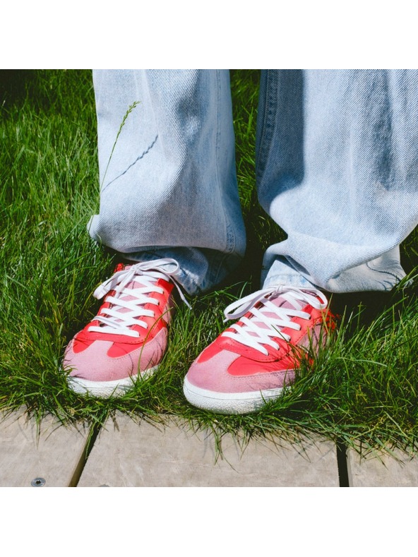 BOTAS *** Dámské kožené tenisky / botasky červeno-růžové Botas Iconic Nagano 98