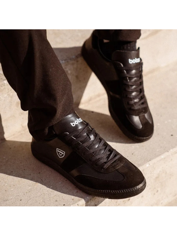 BOTAS *** Dámské kožené tenisky / botasky černé Botas Iconic Dark