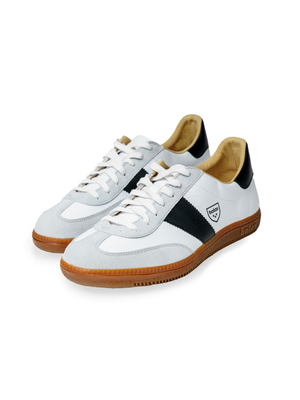 BOTAS *** Dámské kožené tenisky / botasky bílo-šedo-černé Botas Iconic Shadow