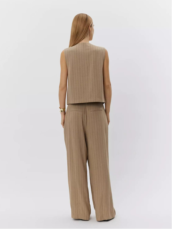 Sofie Schnoor Hnědá dámská pruhovaná vesta Sofie Schnoor