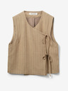 Sofie Schnoor Hnědá dámská pruhovaná vesta Sofie Schnoor