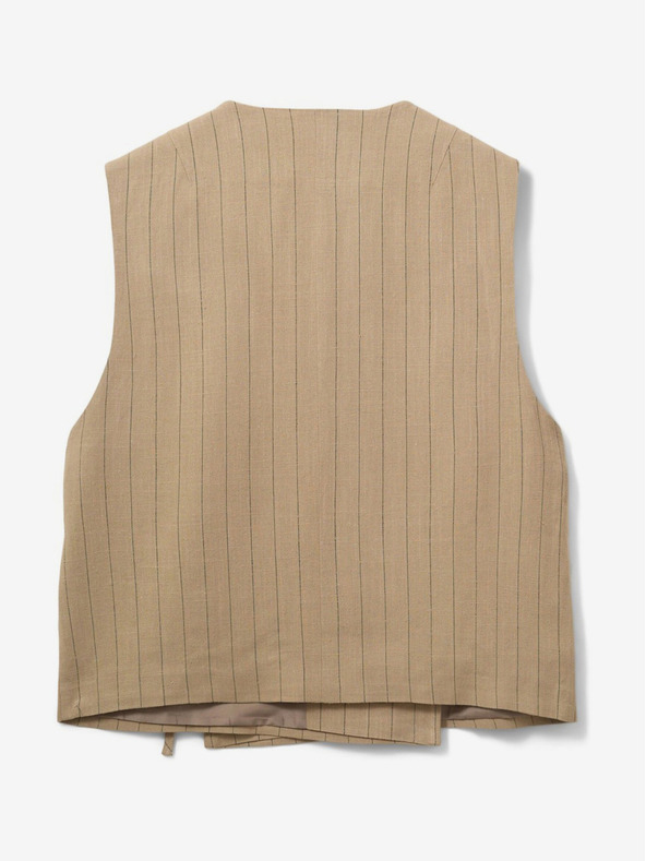 Sofie Schnoor Hnědá dámská pruhovaná vesta Sofie Schnoor