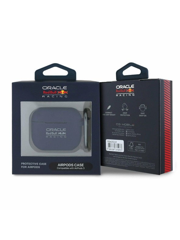 Oracle Red Bull Racing Red Bull Silikonové Pouzdro pro AirPods 3 Navy