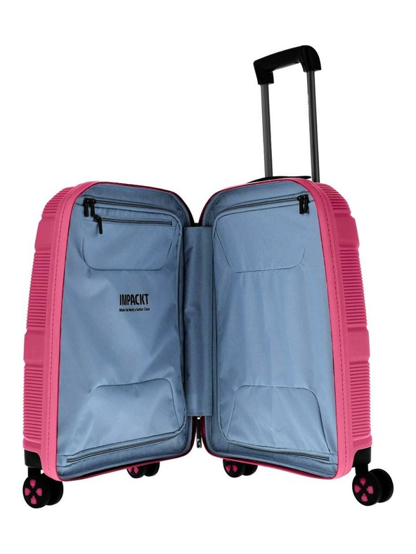 IMPACKT Cestovní kufr IMPACKT IP1 S Flora pink