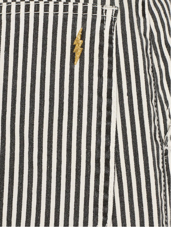 Sofie Schnoor Bílo-černé dámské pruhované baggy kalhoty Sofie Schnoor