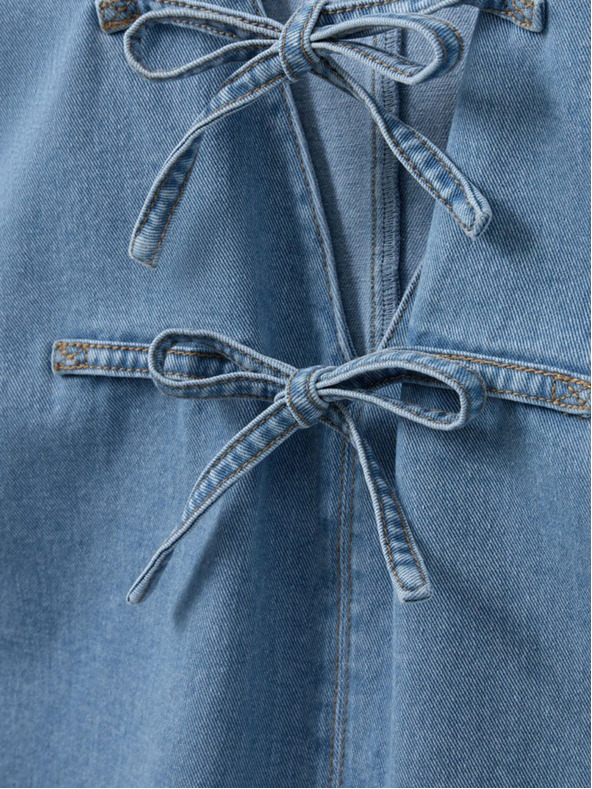 Sofie Schnoor Modrý dámský džínový top Sofie Schnoor