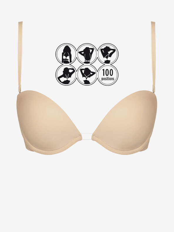 Wonderbra Tělová dámská víceúčelová push-up podprsenka Wonderbra MULTIWAY BRA