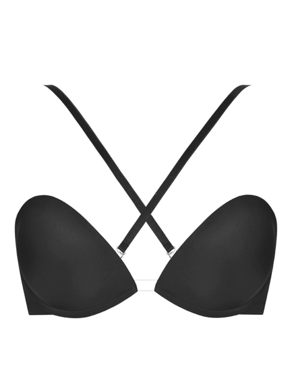 Wonderbra Černá dámská víceúčelová push-up podprsenka Wonderbra MULTIWAY BRA