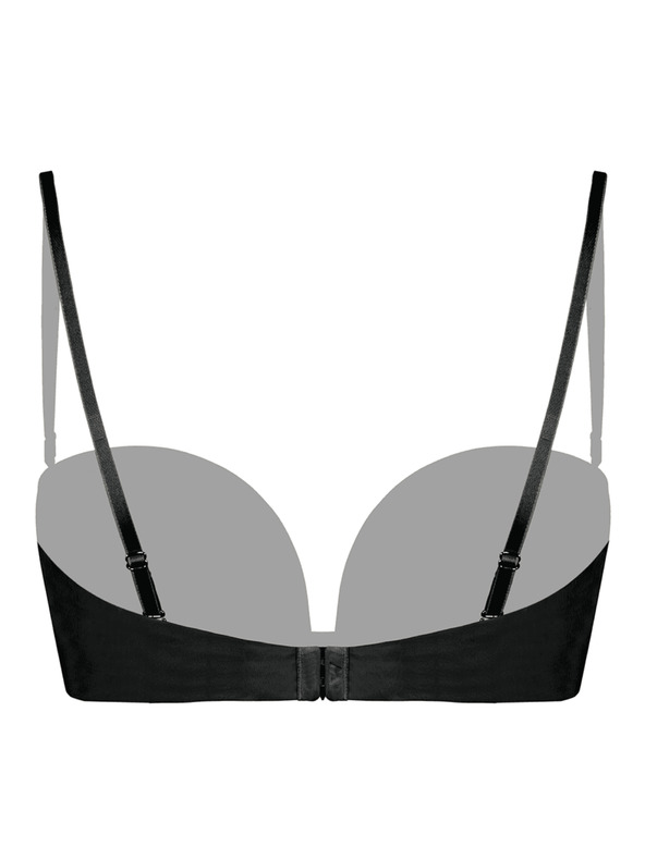 Wonderbra Černá dámská víceúčelová push-up podprsenka Wonderbra MULTIWAY BRA