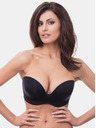 Wonderbra Černá dámská podprsenka bez ramínek Wonderbra ULTIMATE STRAPLESS BRA