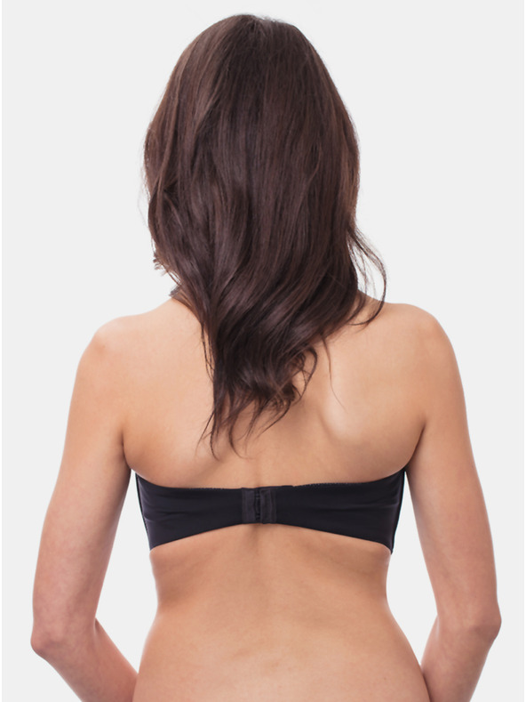 Wonderbra Černá dámská podprsenka bez ramínek Wonderbra ULTIMATE STRAPLESS BRA