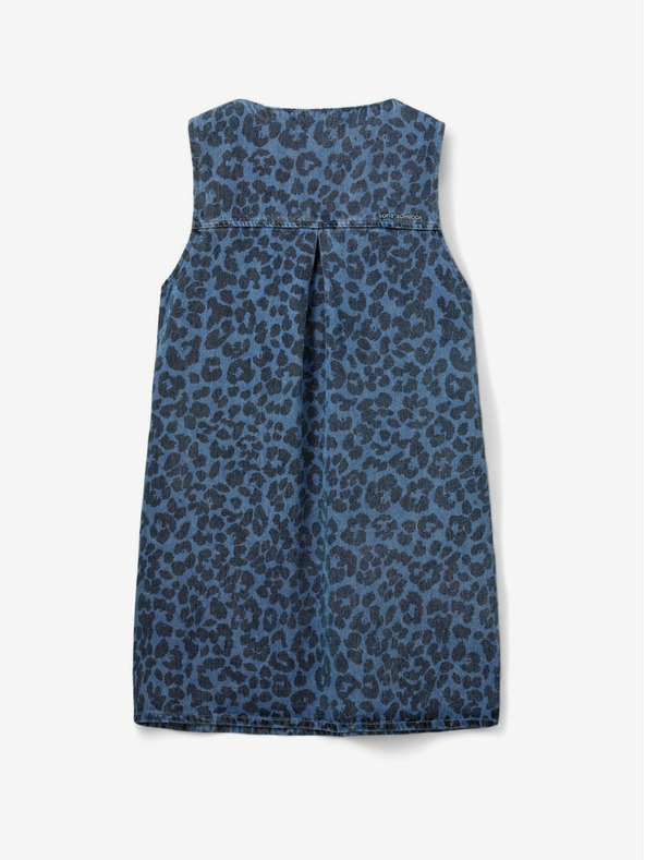 Sofie Schnoor Modré dámské džínové vzorované šaty Sofie Schnoor