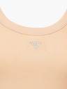 Guess Jeans Dámské béžové tílko small triangle logo Guess jeans