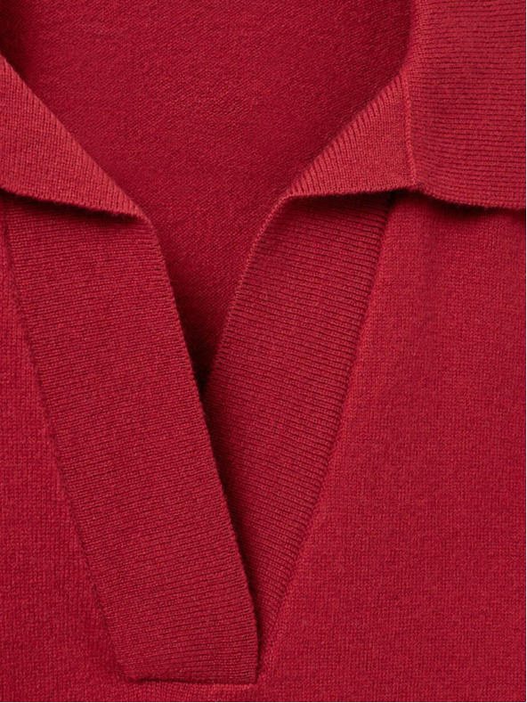 Sofie Schnoor Červené dámské svetrové vlněné tričko Sofie Schnoor