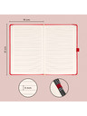 NOTIQUE NOTIQUE Notes Aprint, červený, linkovaný, 15 x 21 cm