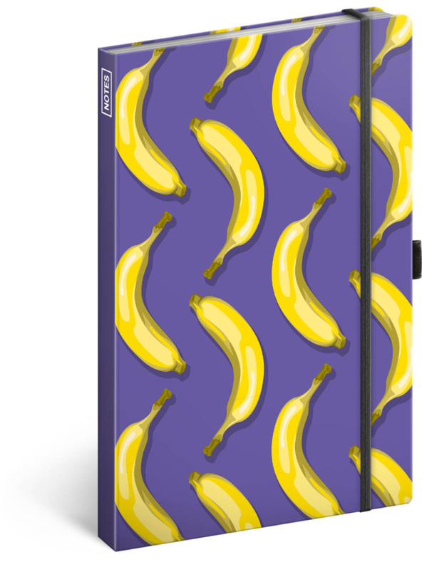 NOTIQUE NOTIQUE Notes Banány, linkovaný, 13 x 21 cm BAAGL