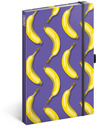 NOTIQUE NOTIQUE Notes Banány, linkovaný, 13 x 21 cm BAAGL