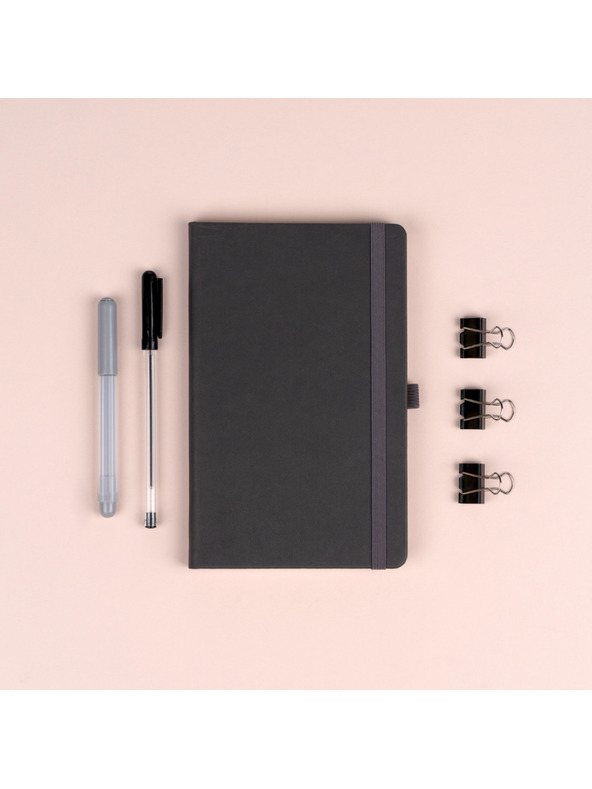 NOTIQUE NOTIQUE Notes Šedý, linkovaný, 13 x 21 cm