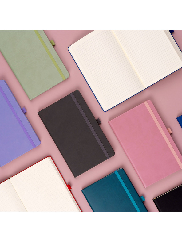 NOTIQUE NOTIQUE Notes Šedý, linkovaný, 13 x 21 cm