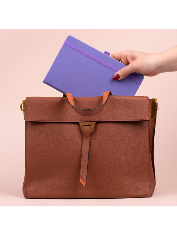 NOTIQUE NOTIQUE Notes Lila, linkovaný, 13 x 21 cm